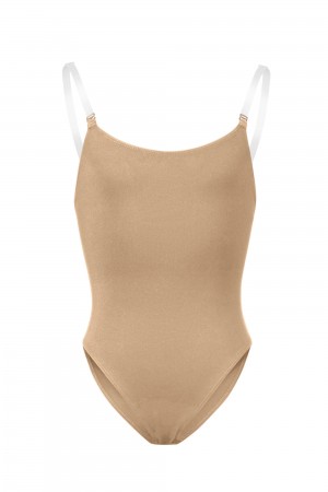 Bielizny Dziecięce Bloch Auva Body Liner Tan | PLQCS80959