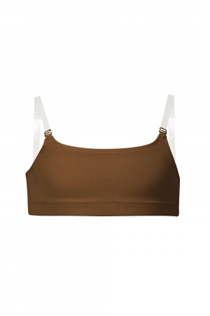 Bielizny Dziecięce Bloch Leia Crop Top Cocoa | PLICD97960