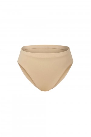 Bielizny Dziecięce Bloch Zaniah High Stanem Brief Sand | PLJVR58541