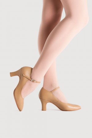 Buty do stepowania i sceny Damskie Bloch Chord Ankle Paskiem 76mm (3 inch) Tan | PLCVG53602