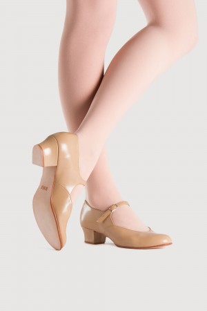 Buty do stepowania i sceny Damskie Bloch Showstopper Tan | GPLUC78951