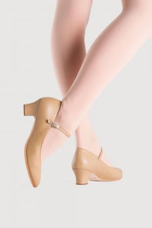 Buty do stepowania i sceny Damskie Bloch Curtain Call Tan | PLQAV16395