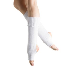 Dzianina Damskie Bloch Anya Legwarmers Białe | MPLHR60752