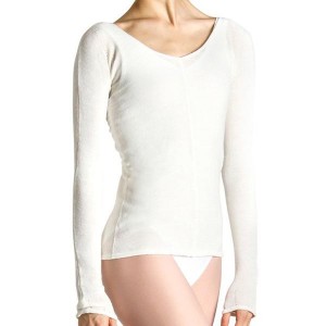 Dzianina Damskie Bloch Kara Long Sleeve Białe | PLQCS88243