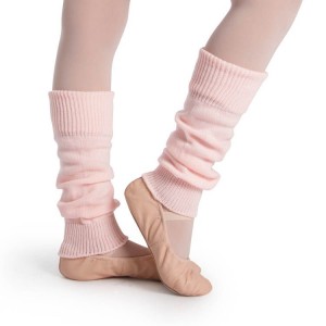 Dzianina Dziecięce Bloch Ankle Legwarmers Różowe | ZPLNQ65715