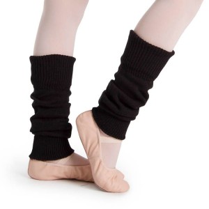 Dzianina Dziecięce Bloch Ankle Legwarmers Czarne | PLDYB39999