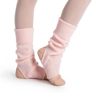 Dzianina Dziecięce Bloch Stirrup Legwarmers Różowe | PLICD25178