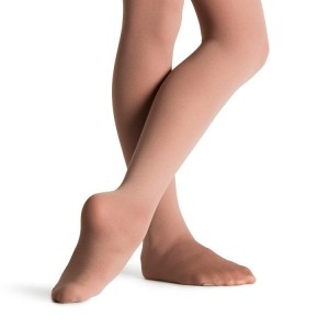 Rajstopy Dziecięce Bloch Fiesta Feathersoft Footed Tan | SPLVO66582