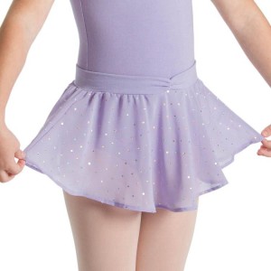 Spódnice Dziecięce Bloch Olesia Sequin Spotted Lilac | QPLWA11023