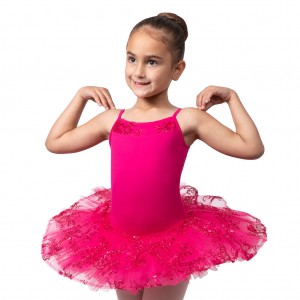 Trykoty Dziecięce Bloch Perlaida' Sequin Overlay Tutu Mulberry | GPLUC73599