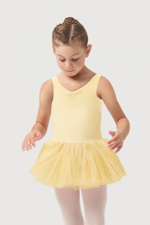 Trykoty Dziecięce Bloch Sparkle Tank Tutu Sunshine | PLQCS95088