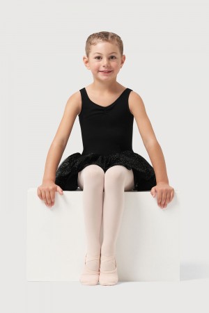 Trykoty Dziecięce Bloch Sparkle Tank Tutu Czarne | LPLSX55798