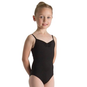 Trykoty Dziecięce Bloch Teresa Pinch Front And Back Czarne | EPLHC57619