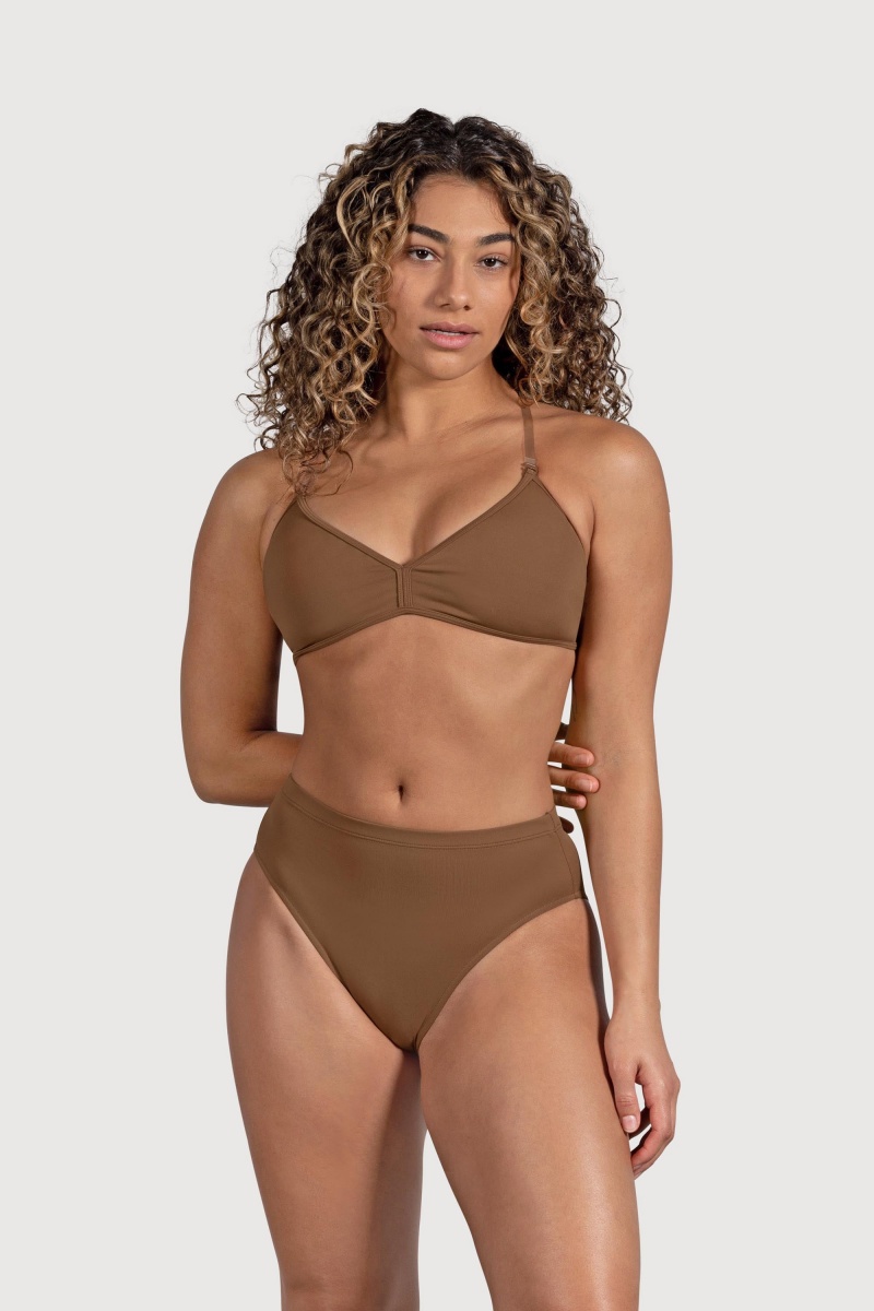 Bielizny Damskie Bloch Aquila High Stanem Almond | SPLVO45334