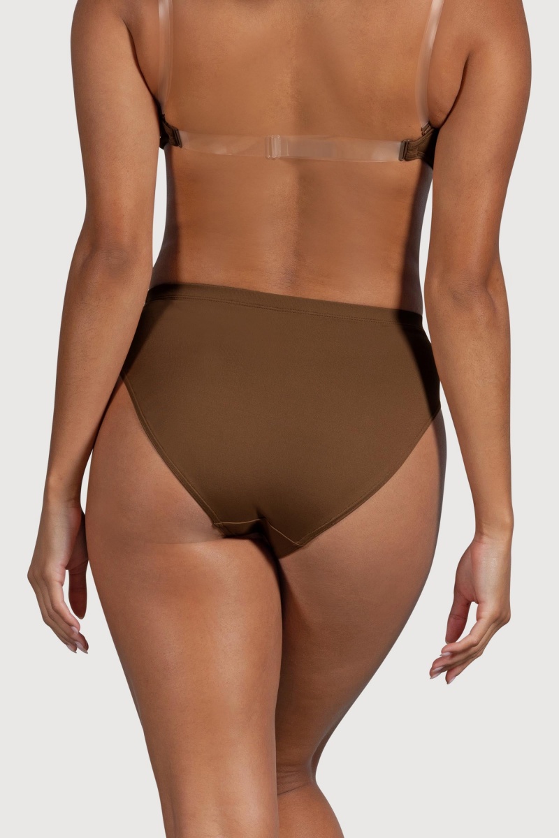 Bielizny Damskie Bloch Aquila High Stanem Cocoa | QPLUV69045