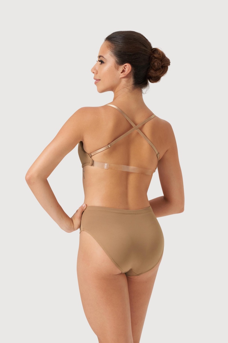 Bielizny Damskie Bloch Deva V Front Tan | PLJVR35182