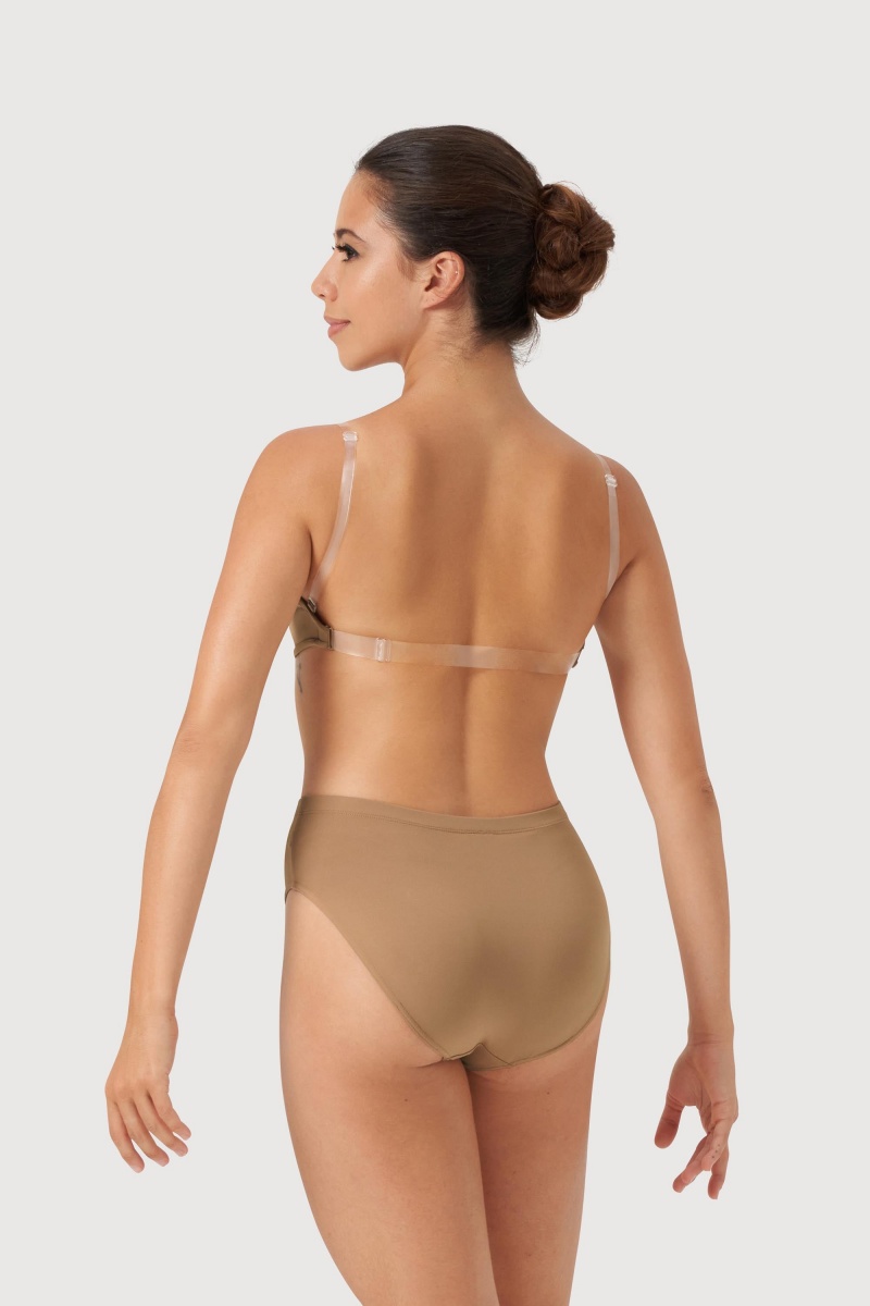 Bielizny Damskie Bloch Deva V Front Tan | PLJVR35182