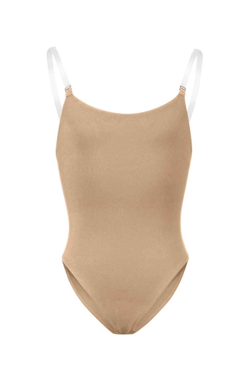 Bielizny Dziecięce Bloch Auva Body Liner Tan | PLQCS80959