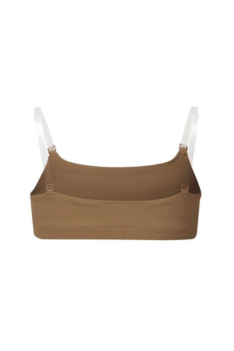 Bielizny Dziecięce Bloch Leia Crop Top Almond | PLEAH84185