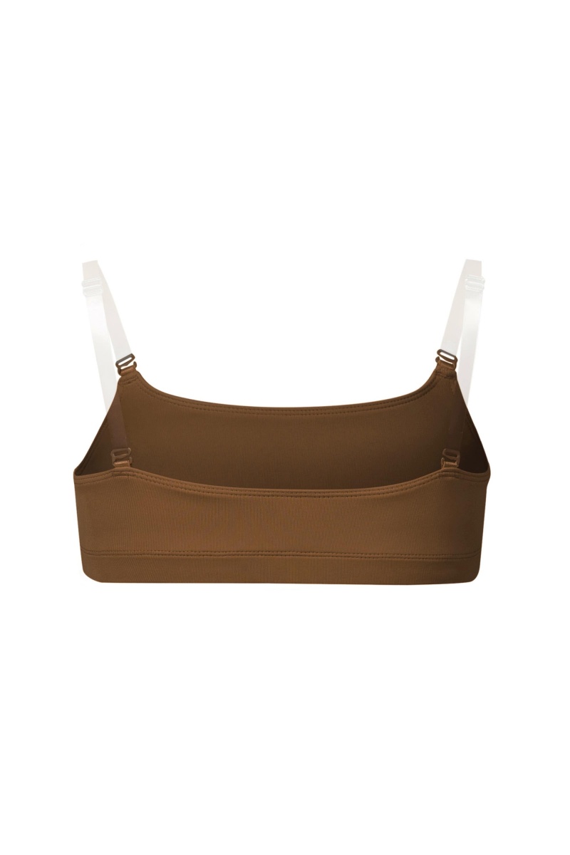 Bielizny Dziecięce Bloch Leia Crop Top Cocoa | PLICD97960