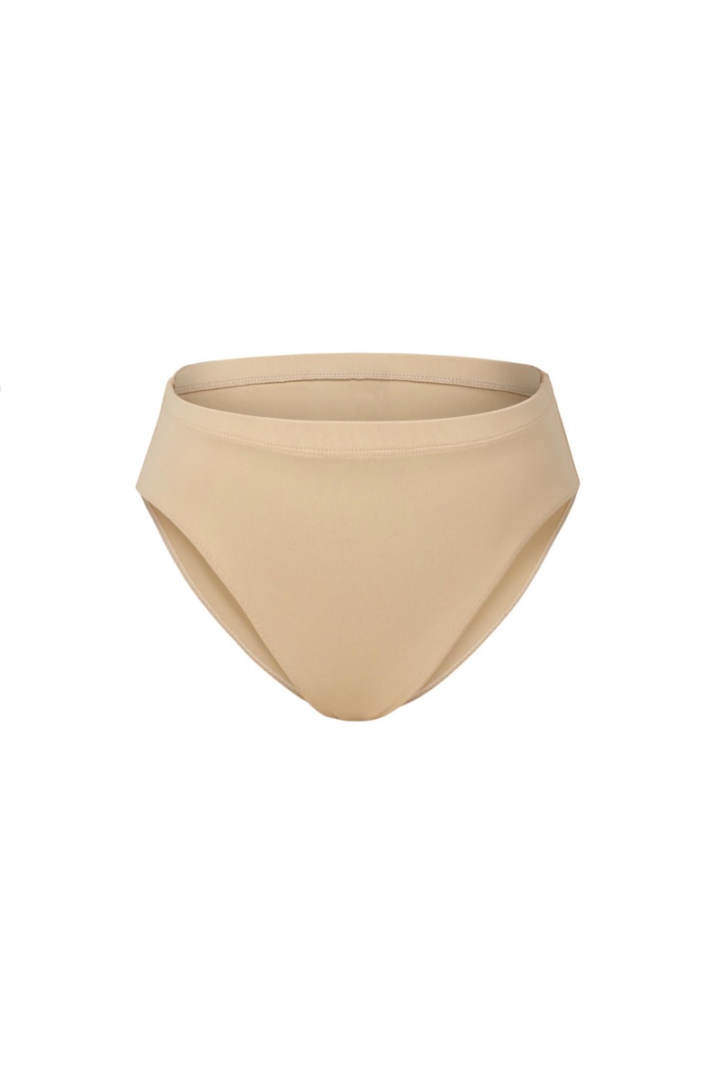 Bielizny Dziecięce Bloch Zaniah High Stanem Brief Sand | PLJVR58541