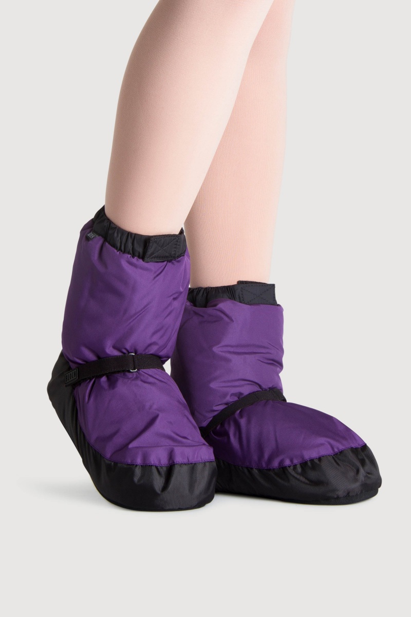 Botki Dziecięce Bloch Children Warmup Purple/Black | PLQAV39432