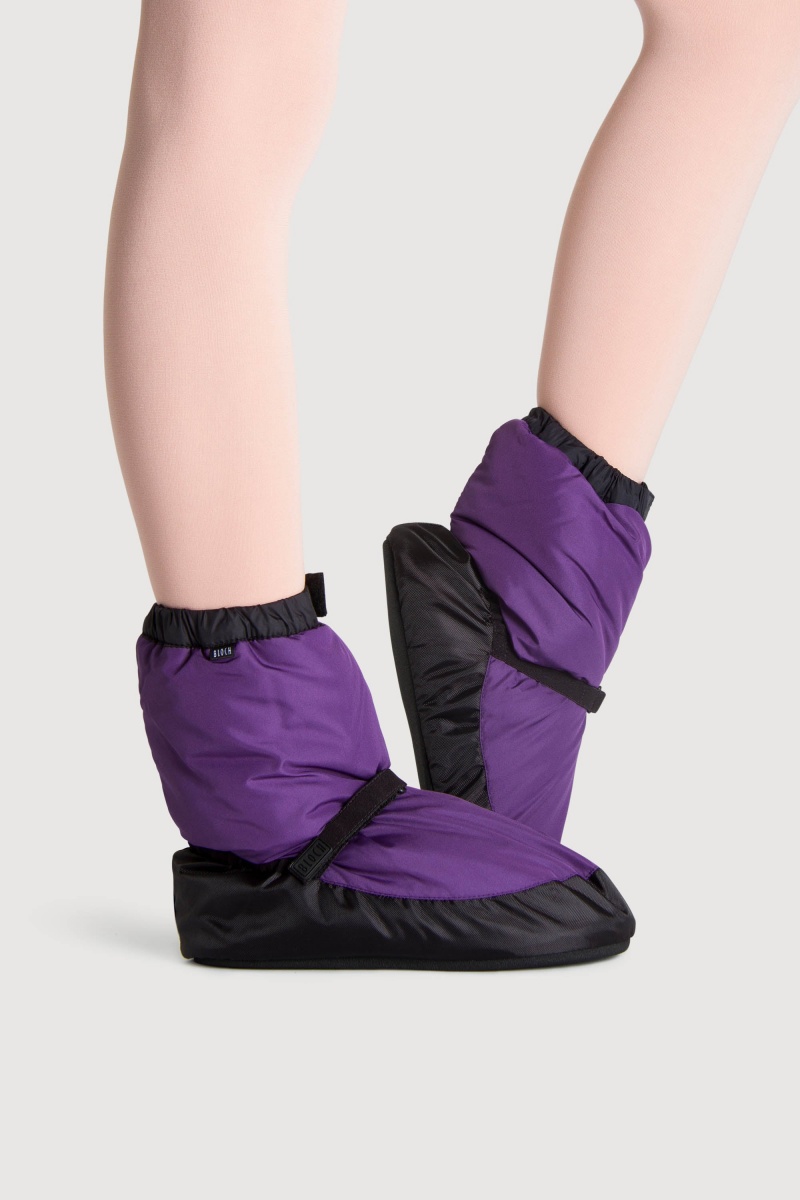 Botki Dziecięce Bloch Children Warmup Purple/Black | PLQAV39432