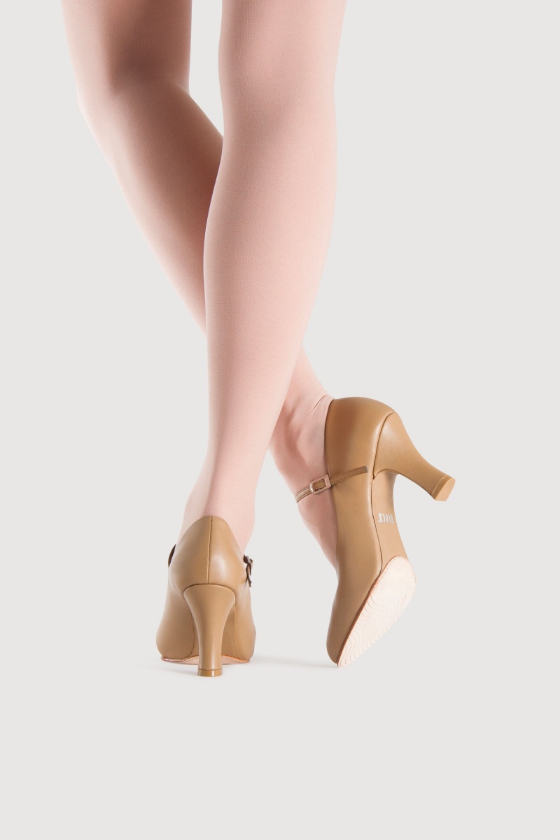 Buty do stepowania i sceny Damskie Bloch Broadway Hi 76mm (3”) Tan | PLZPD20549