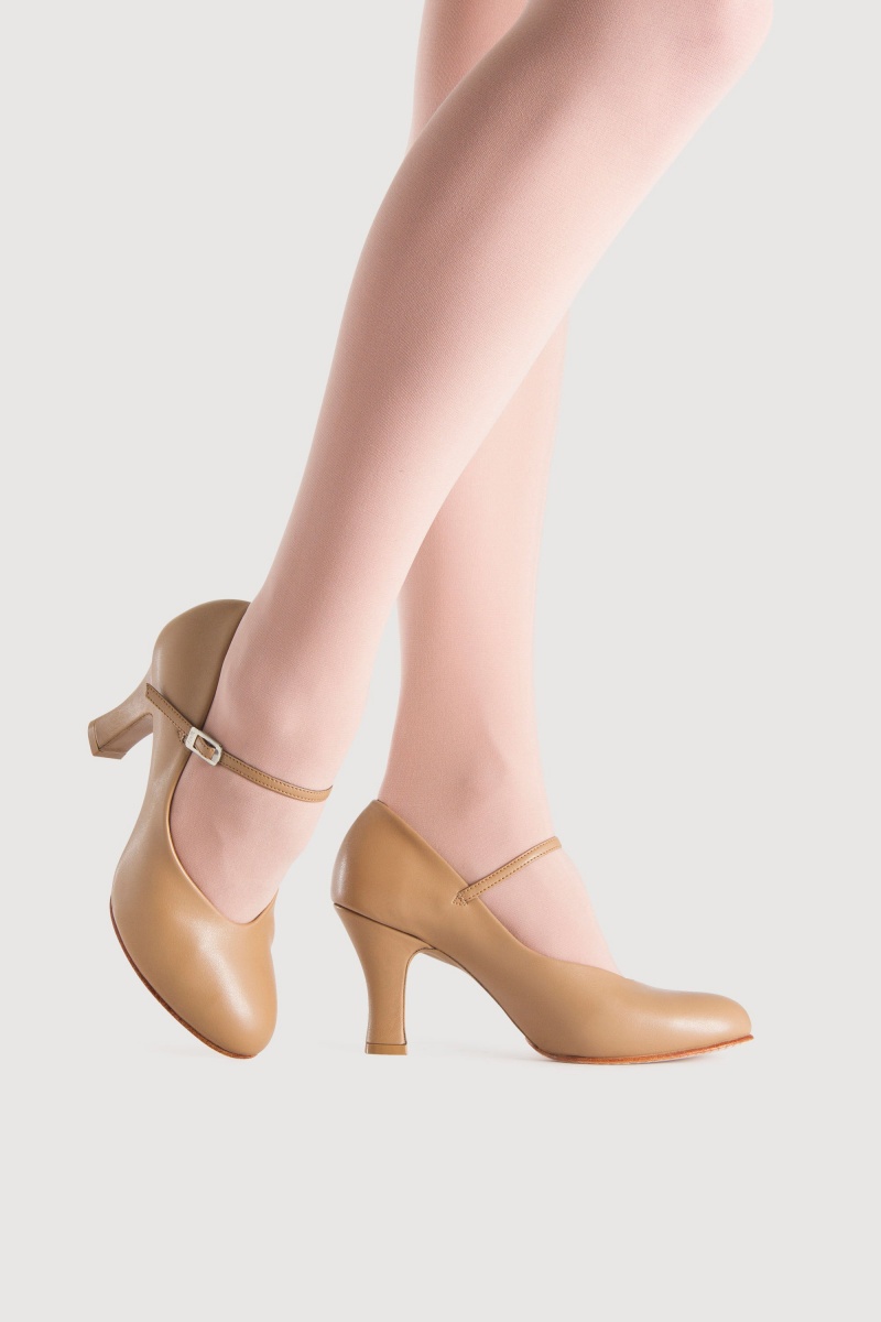 Buty do stepowania i sceny Damskie Bloch Broadway Hi 76mm (3”) Tan | PLZPD20549