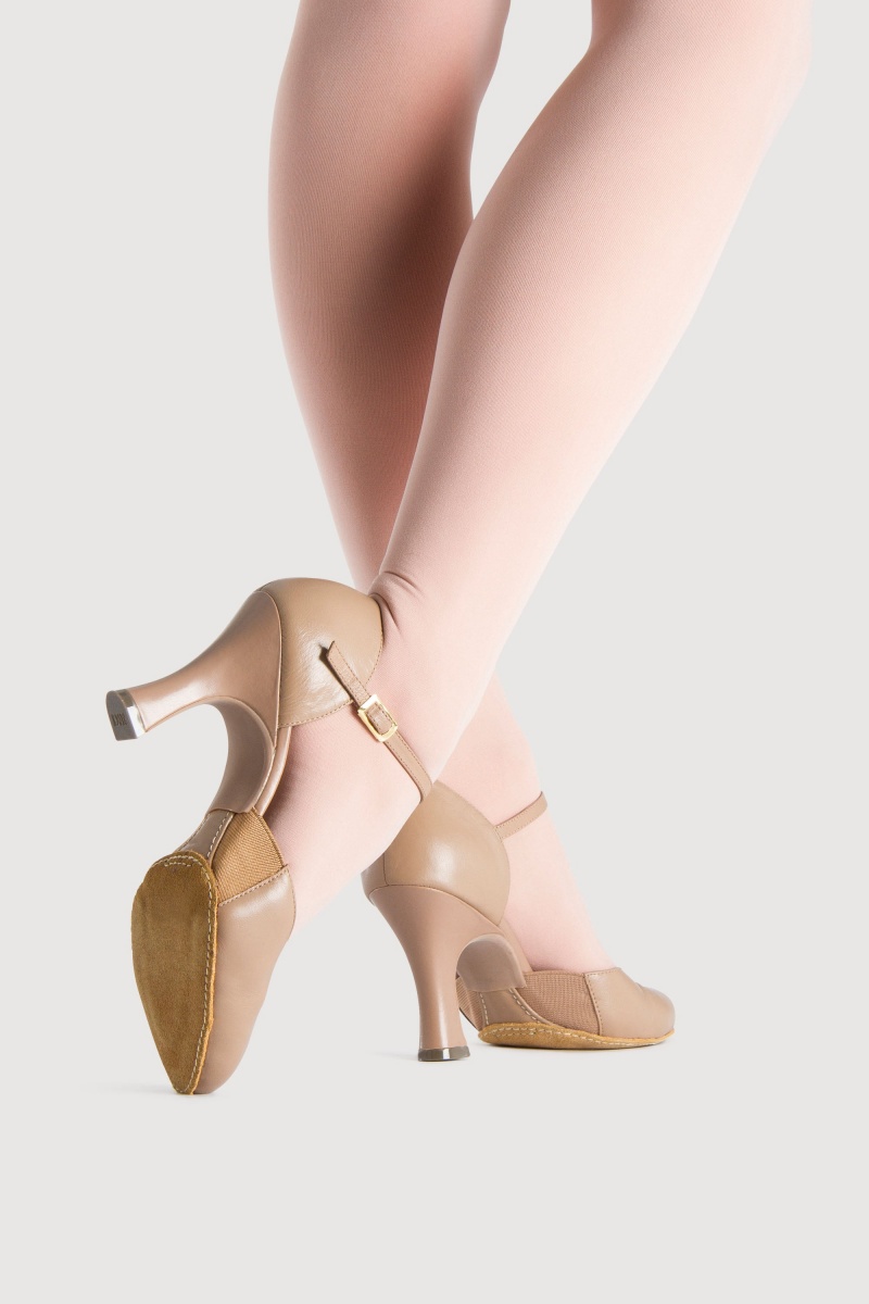 Buty do stepowania i sceny Damskie Bloch Splitpro 76mm (3”) Tan | YPLGT62499