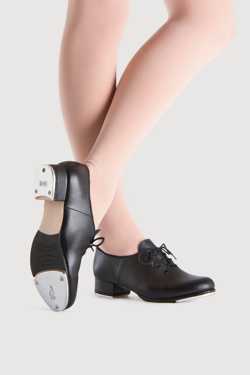 Buty do stepowania i sceny Damskie Bloch Jazz Tap Czarne | FPLUI27209