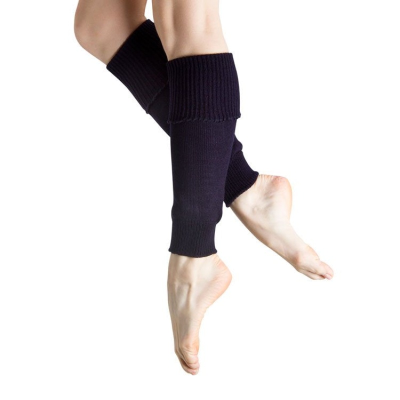 Dzianina Damskie Bloch Anna Legwarmers Granatowe | LPLTR16711