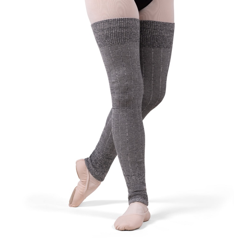 Dzianina Damskie Bloch X Knit Long Żebrowany Legwarmers Szare | PLDFL72843