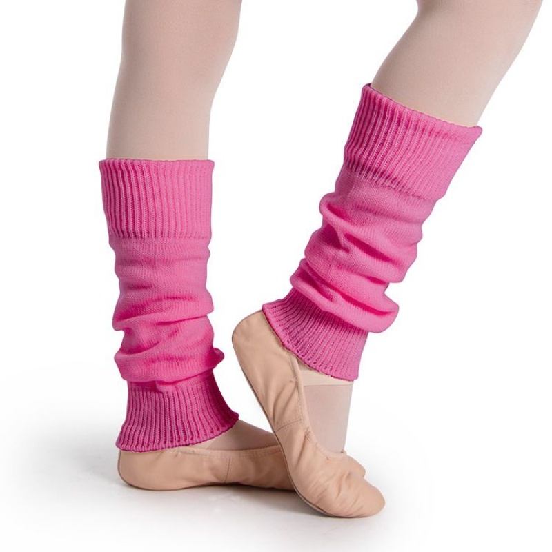 Dzianina Dziecięce Bloch Ankle Legwarmers Raspberry | QPLUV71934