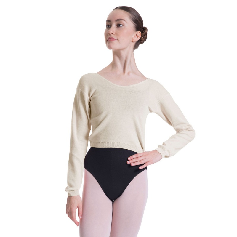 Najfatalniejszy Damskie Bloch Overt Cropped Long Sleeve Swetry String | FPLUI39238