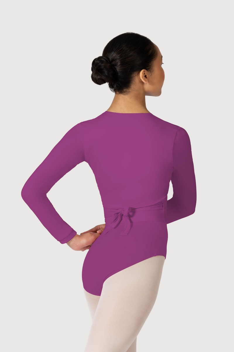 Najfatalniejszy Damskie Bloch Overture Crossover Long Sleeve Wrap Berry | QPLUV86659