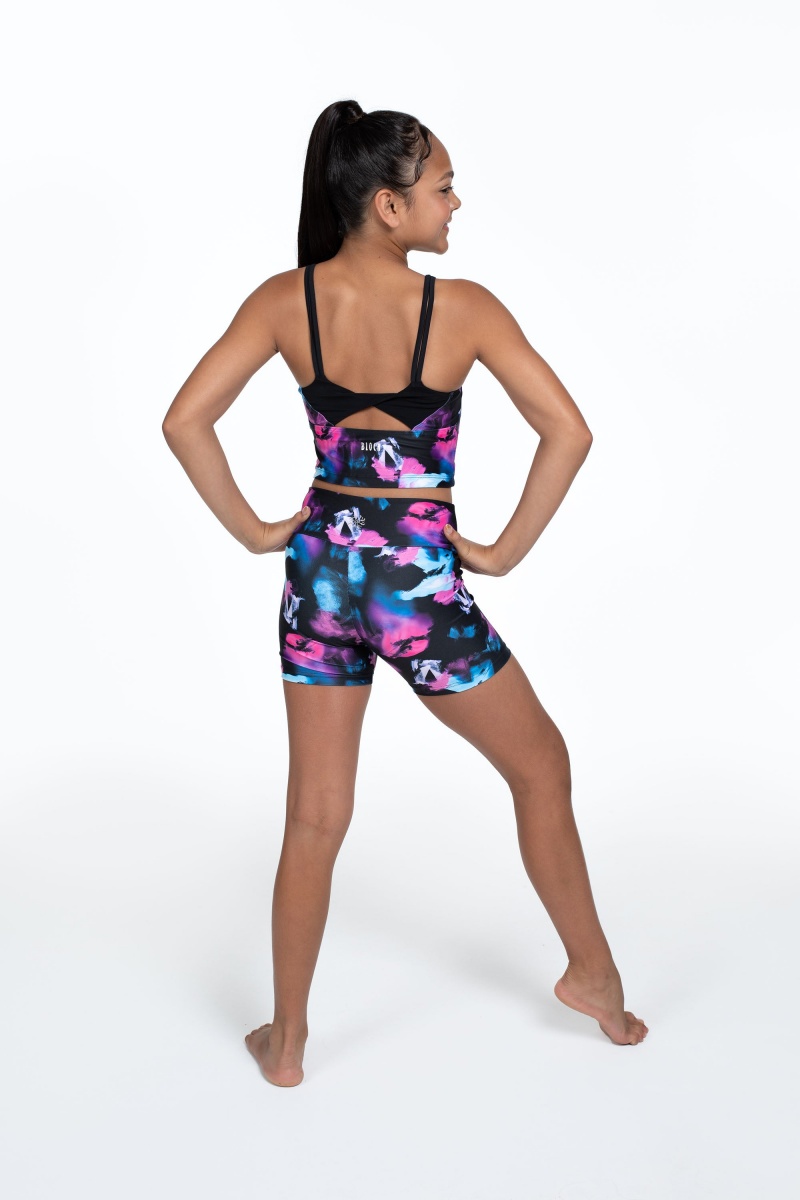 Najfatalniejszy Dziecięce Bloch Flo Active Lori Mesh Twist Back Różowe | BPLSD35422