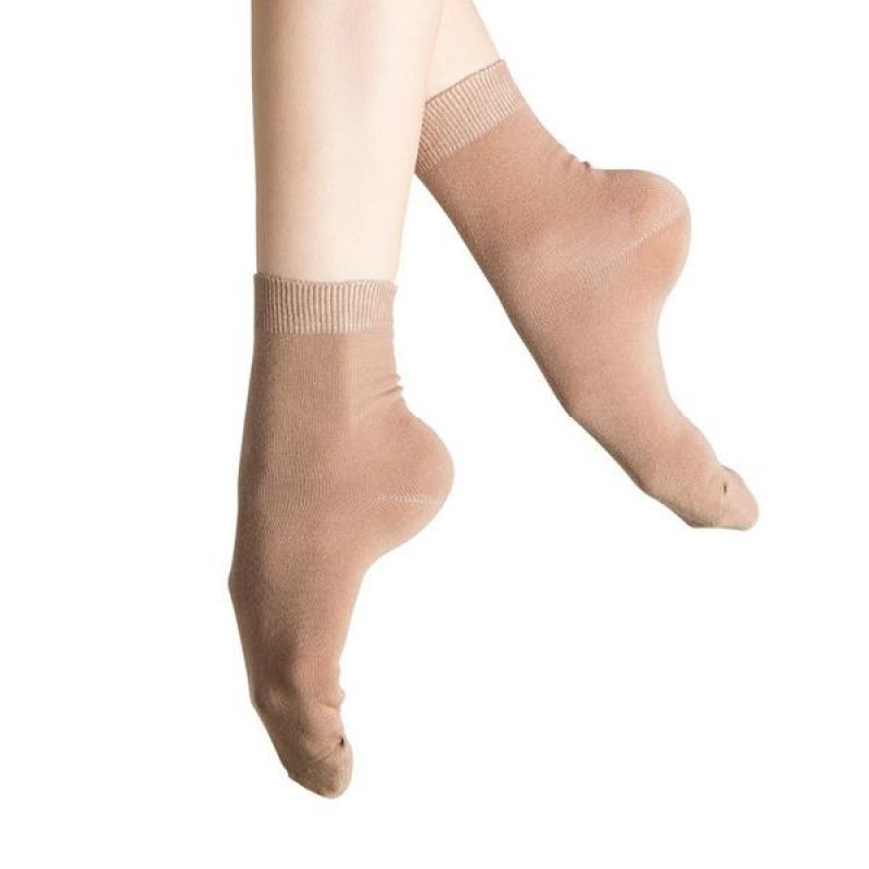 Skarpety Damskie Bloch Ankle Tan | PLNZX74395