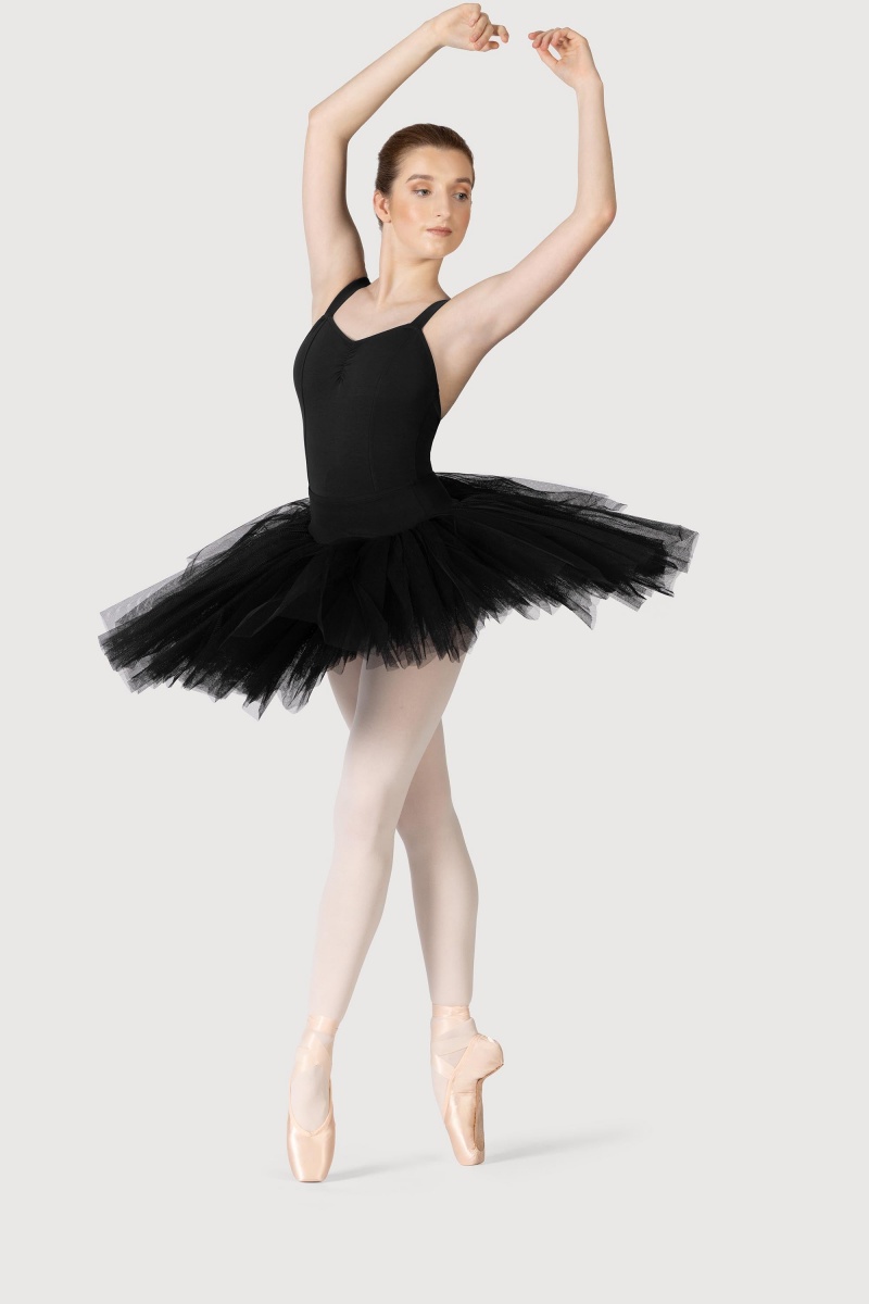 Spódnice Damskie Bloch Klasyczne Practice ½ Tutu Czarne | YPLGT74412