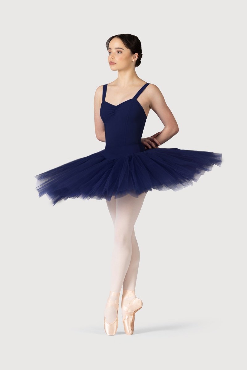 Spódnice Damskie Bloch Klasyczne Practice ½ Tutu Granatowe | FPLHY86921