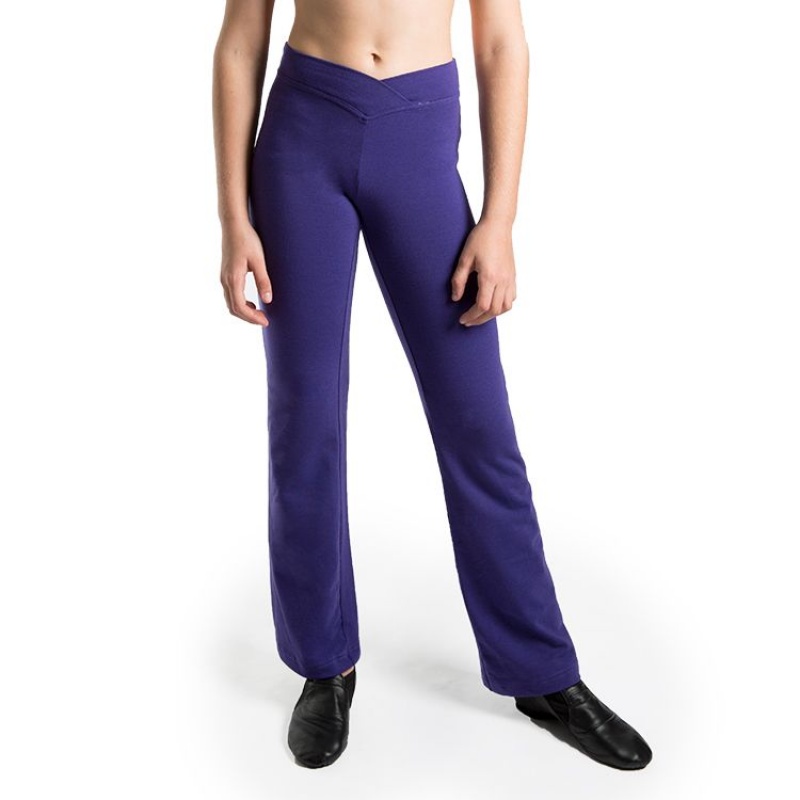 Spodnie Dziecięce Bloch Carmel Hipster Front Pant Jasny Fioletowe | SPLNY95498