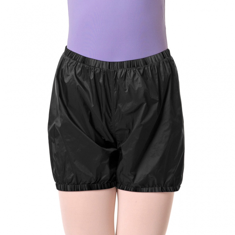 Spodnie Dziecięce Bloch Children Ripstop Shorts Czarne | GPLUC27168