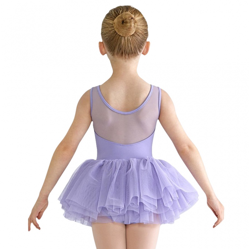 Trykoty Dziecięce Bloch Emica Sweetheart Tank Tutu Lilac | PLDFL69992