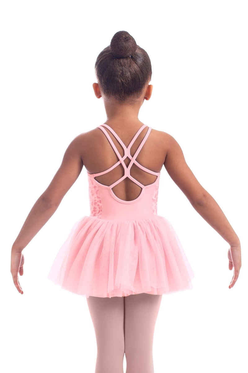 Trykoty Dziecięce Bloch Mendy Animal Printed Mesh Tutu Różowe | PLQAV30275