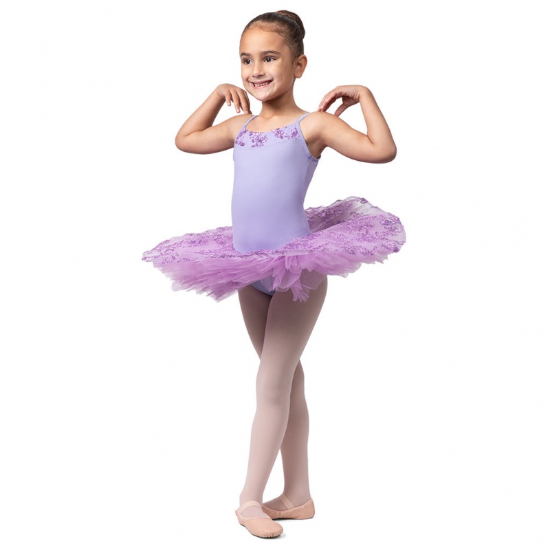 Trykoty Dziecięce Bloch Perlaida' Sequin Overlay Tutu Lilac | PPLER48412