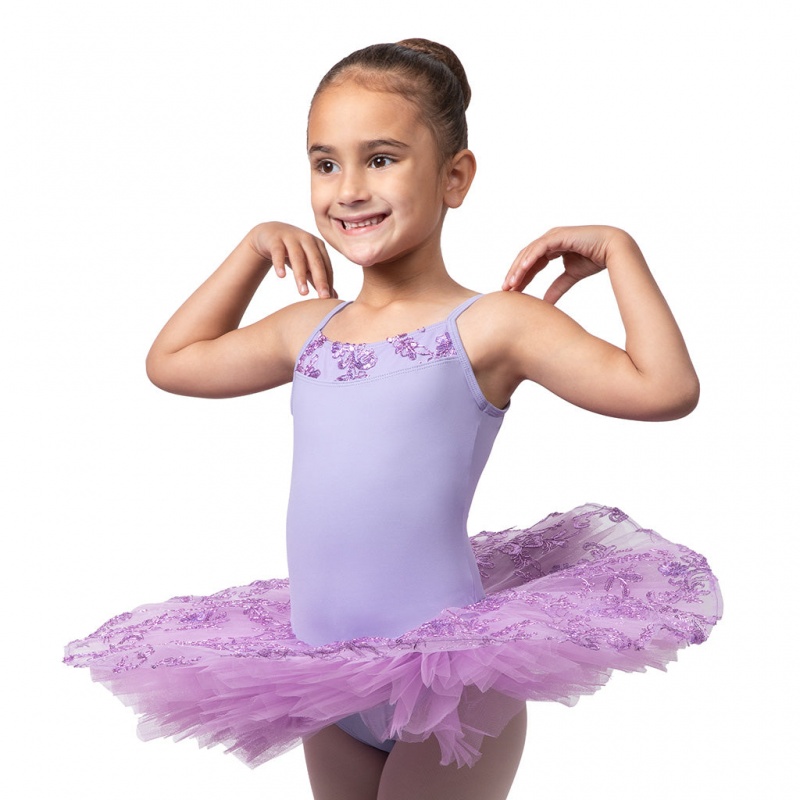 Trykoty Dziecięce Bloch Perlaida\' Sequin Overlay Tutu Lilac | PPLER48412