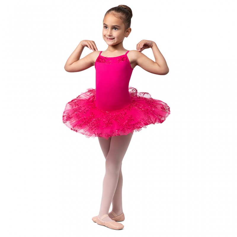 Trykoty Dziecięce Bloch Perlaida' Sequin Overlay Tutu Mulberry | GPLUC73599