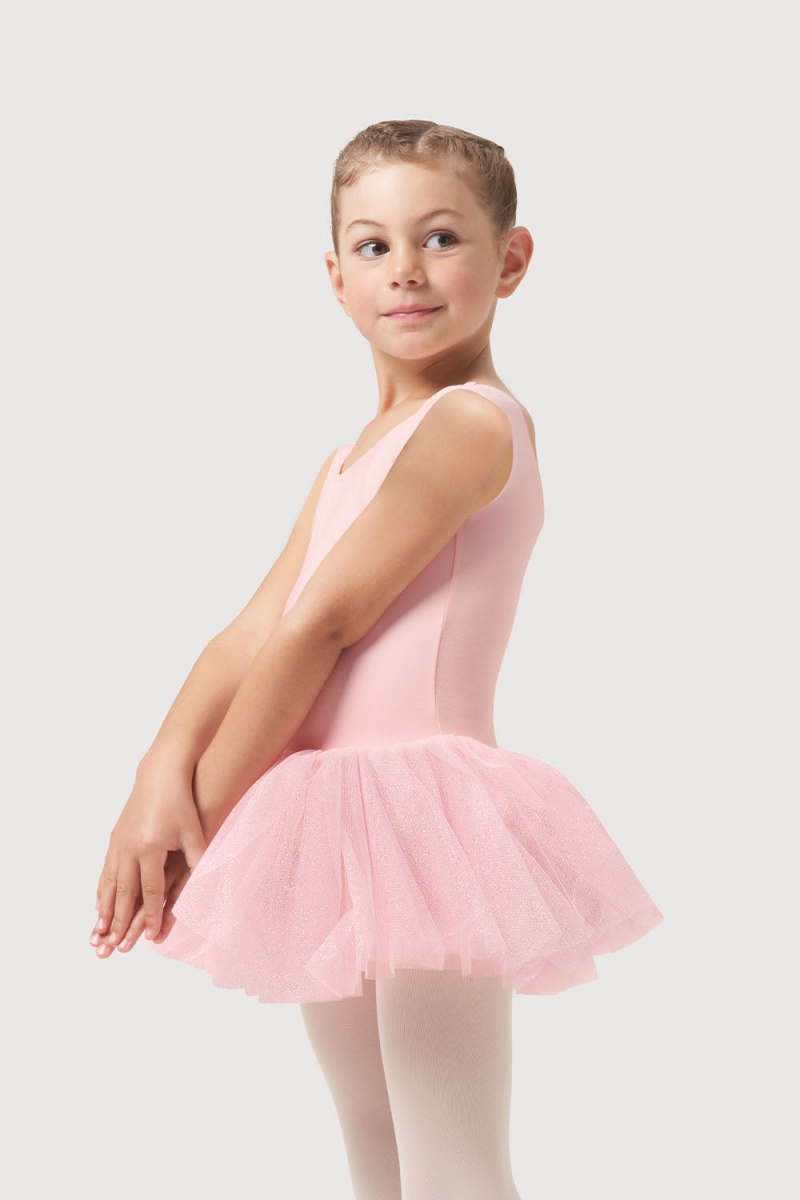 Trykoty Dziecięce Bloch Sparkle Tank Tutu Różowe | PLIIZ60551