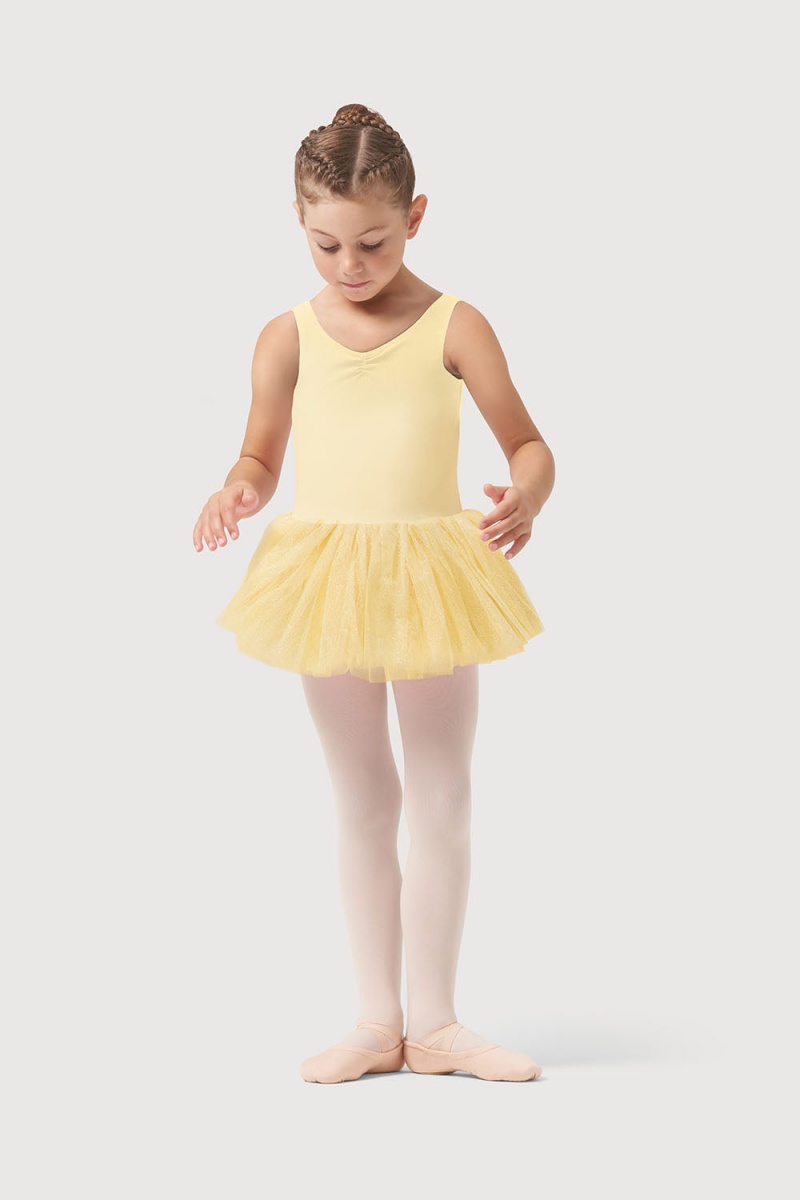 Trykoty Dziecięce Bloch Sparkle Tank Tutu Sunshine | PLQCS95088