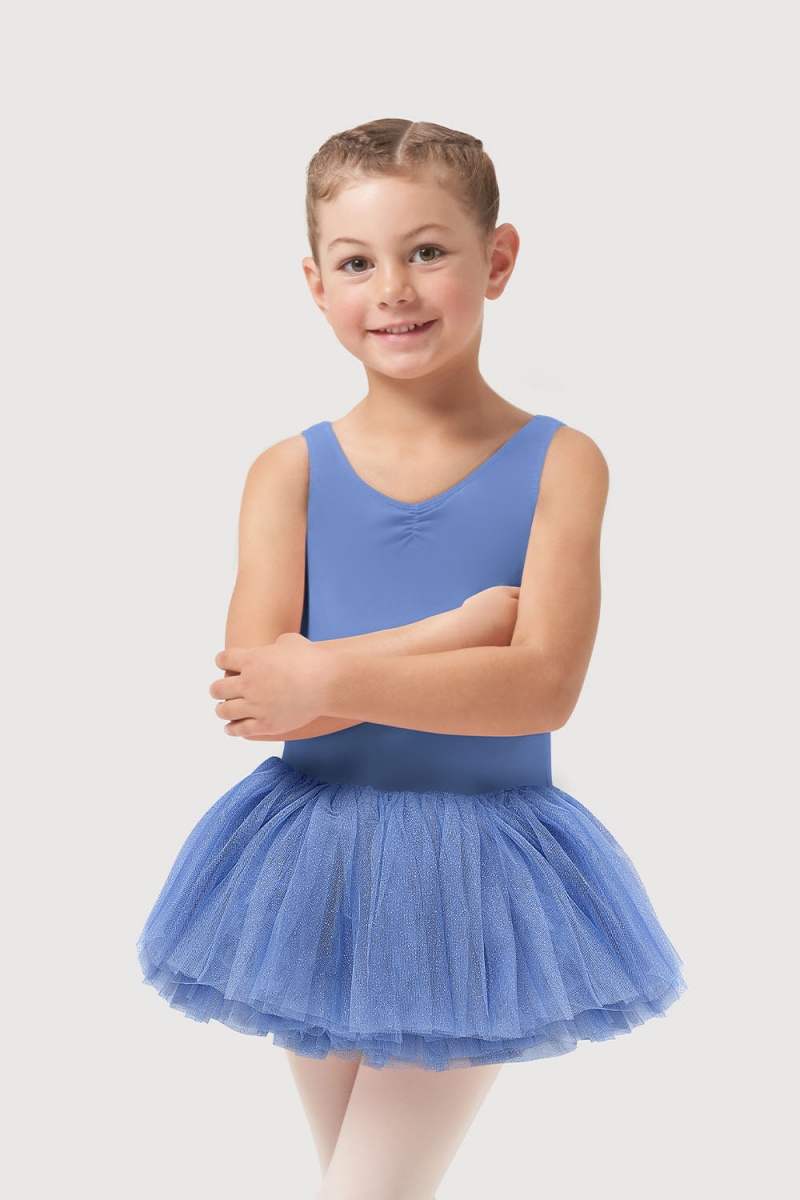 Trykoty Dziecięce Bloch Sparkle Tank Tutu Niebieskie | GPLUC55429